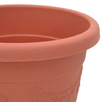 Vasi per Piante 24 pcs Rosso Mattone Ø 34 x 28 cm Plastica
