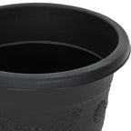 Vasi per Piante 24 pcs Nero Ø 26 x 21.5 cm Plastica