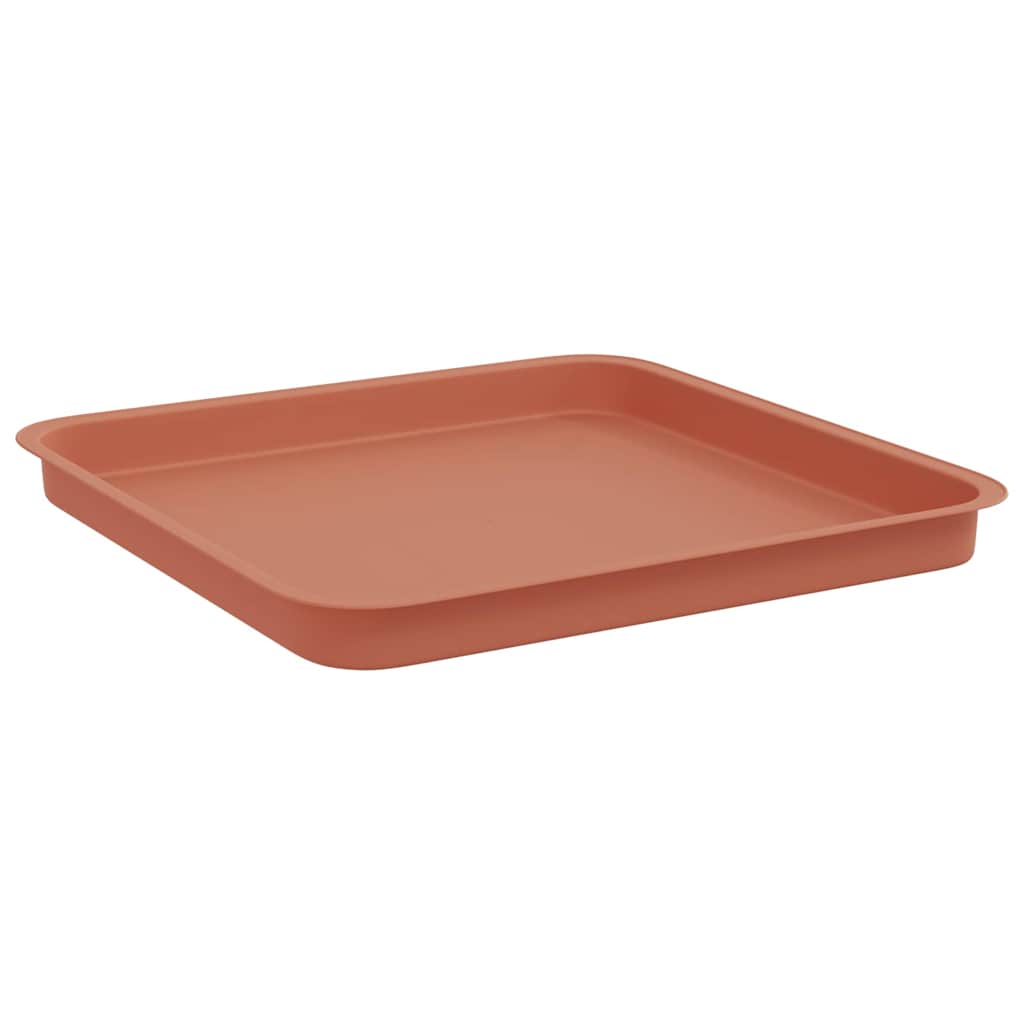 Vasi per Piante 6 pcs Rosso Mattone 43 x 43 x 33,5 cm Plastica
