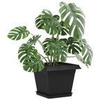Vasi per Piante 6 pcs Nero 28,5 x 28,5 x 22 cm Plastica