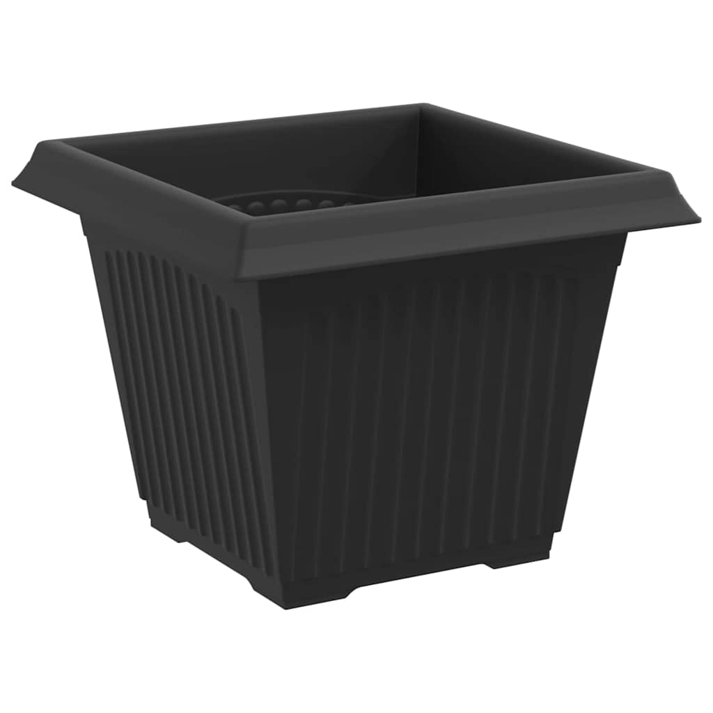 Vasi per Piante 6 pcs Nero 33 x 33 x 26 cm Plastica