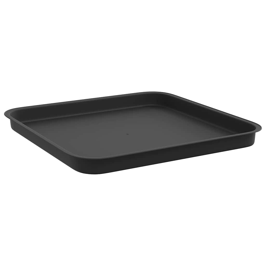 Vasi per Piante 6 pcs Nero 38 x 38 x 30 cm Plastica
