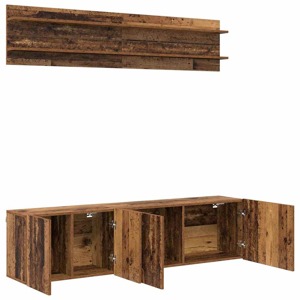 Unità TV 6 pcs Legno vecchio Legno multistrato