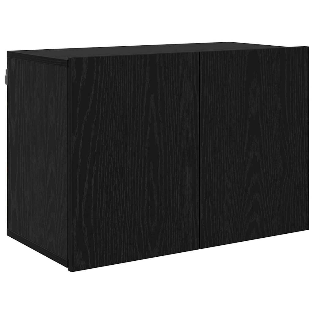 Unità TV Montaggio a parete 6 pcs Rovere nero Legno multistrato