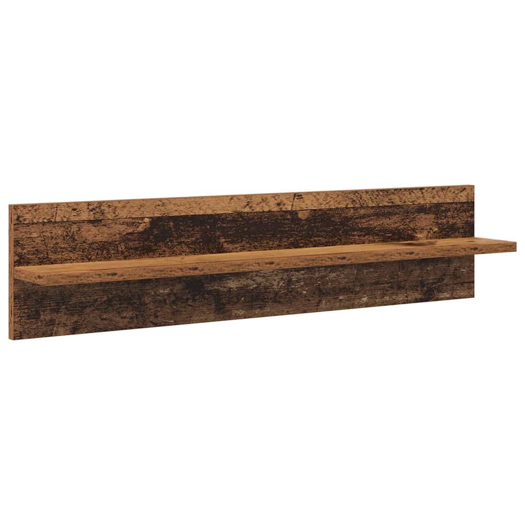 Set di Mobiletto da TV a Parete con led 5 pcs Legno vecchio