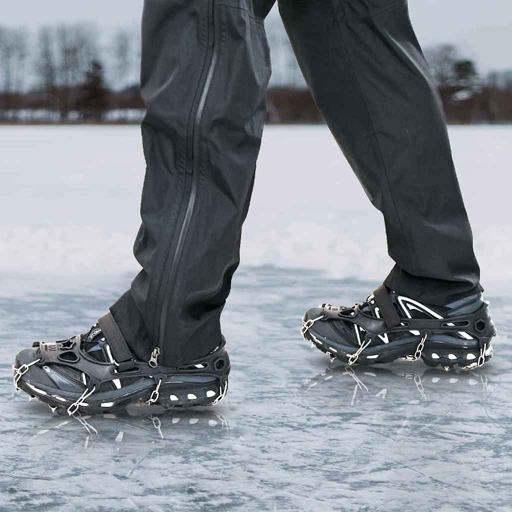Artigli di ghiaccio per scarpe Nero S