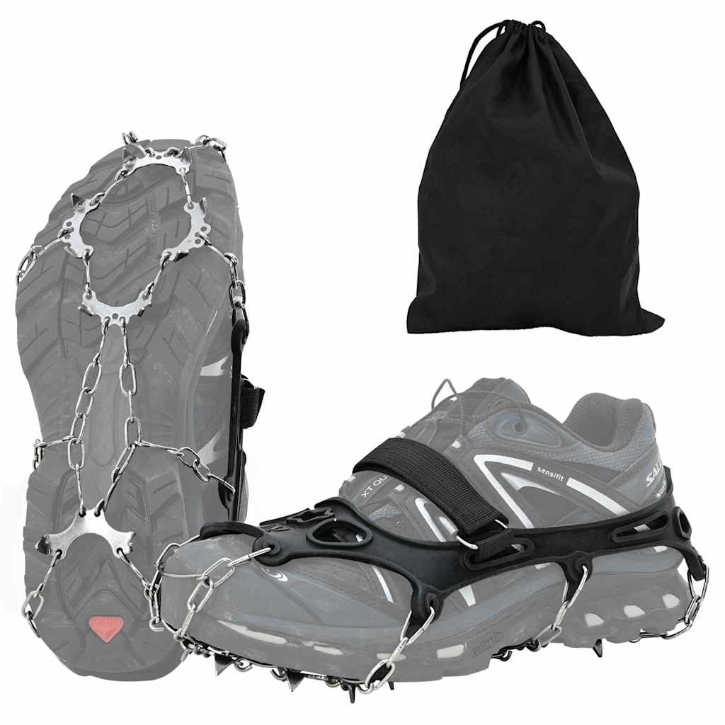 Artigli di ghiaccio per scarpe Nero L