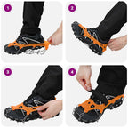 Artigli di ghiaccio per scarpe Arancione XL