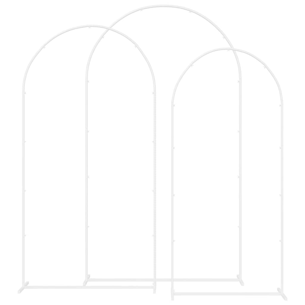Arco Nuziale 3 pcs Bianco Acciaio