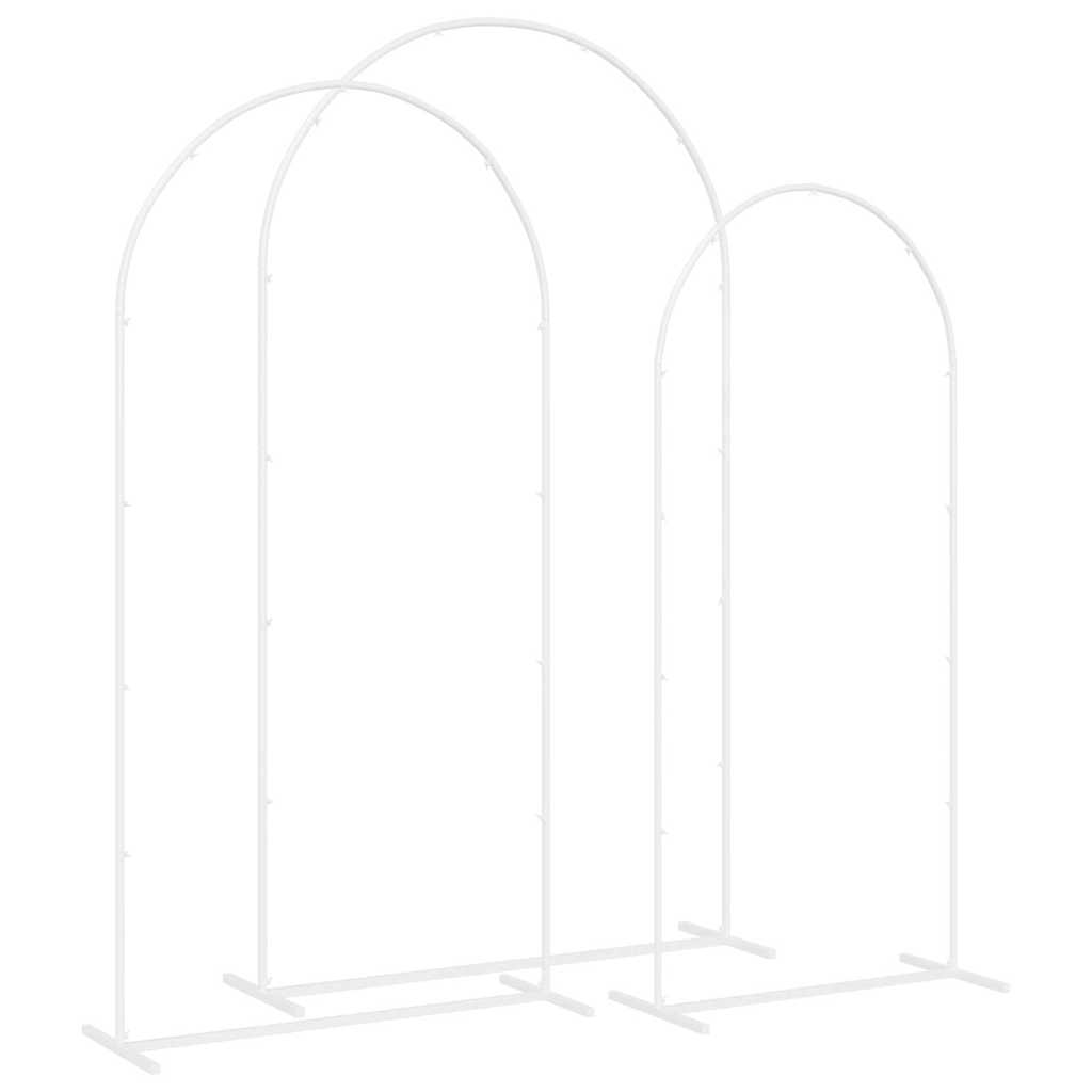 Arco Nuziale 3 pcs Bianco Acciaio