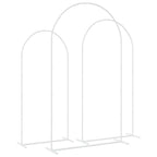 Arco Nuziale 3 pcs Bianco Acciaio