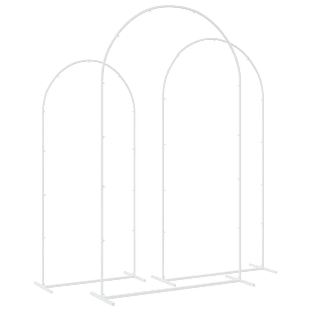 Arco Nuziale 3 pcs Bianco Acciaio