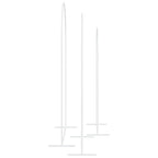 Arco Nuziale 3 pcs Bianco Acciaio