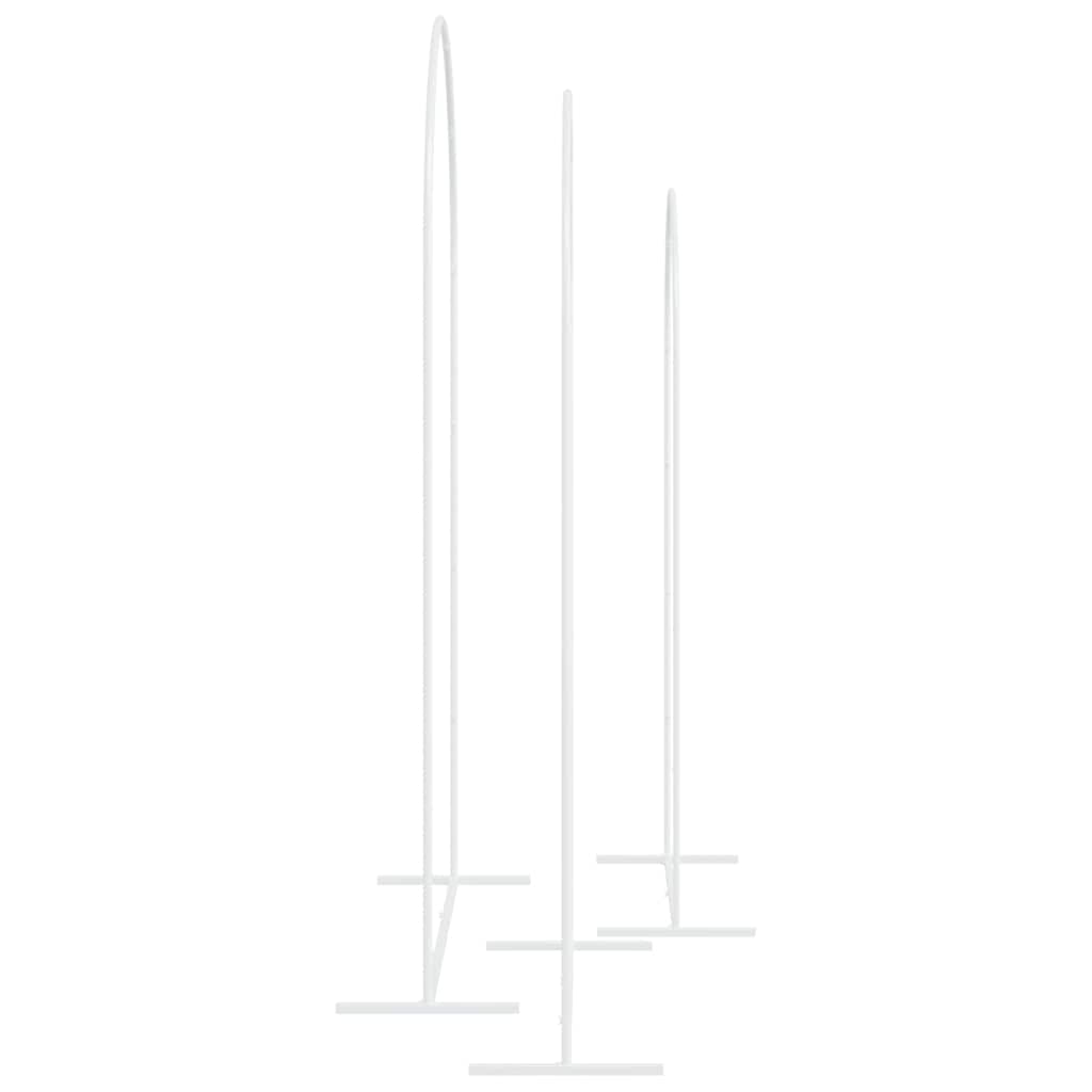 Arco Nuziale 3 pcs Bianco Acciaio
