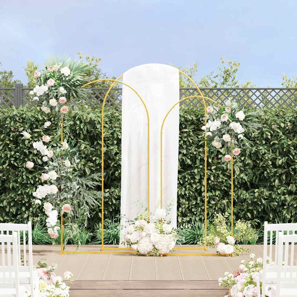 Arco Nuziale 3 pcs Oro Acciaio