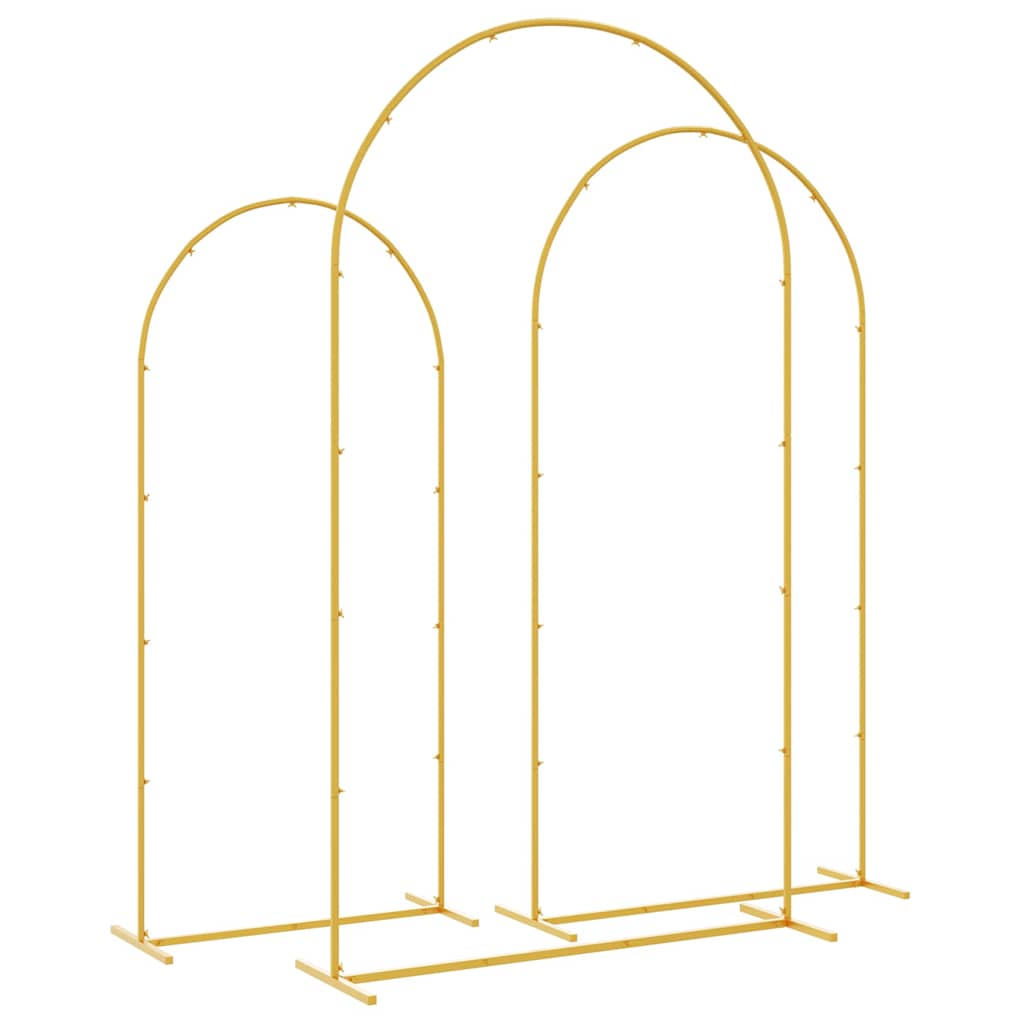 Arco Nuziale 3 pcs Oro Acciaio