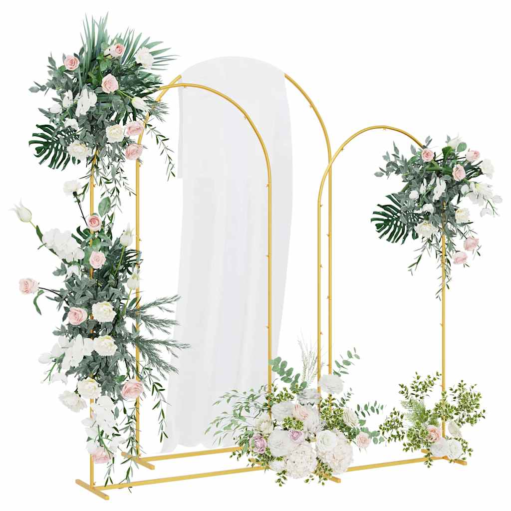 Arco Nuziale 3 pcs Oro Acciaio