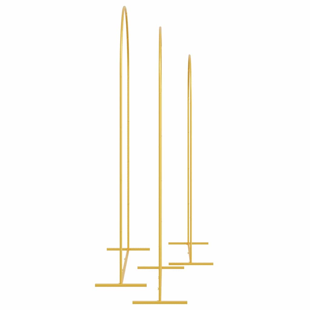Arco Nuziale 3 pcs Oro Acciaio