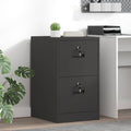 Armadio per File con cassetto Geometrico Nero 44 x 50 x 74,5 cm