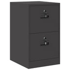 Armadio per File con cassetto Geometrico Nero 44 x 50 x 74,5 cm