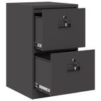 Armadio per File con cassetto Geometrico Nero 44 x 50 x 74,5 cm