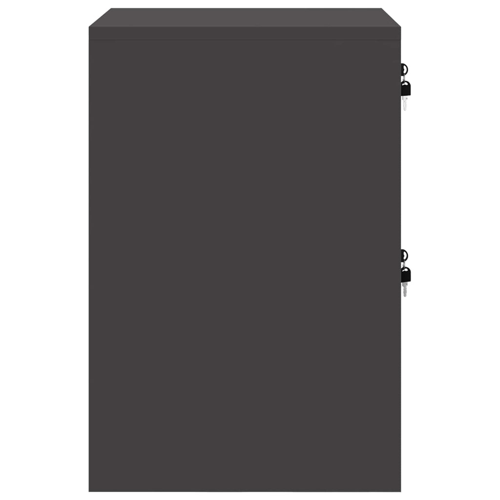 Armadio per File con cassetto Geometrico Nero 44 x 50 x 74,5 cm