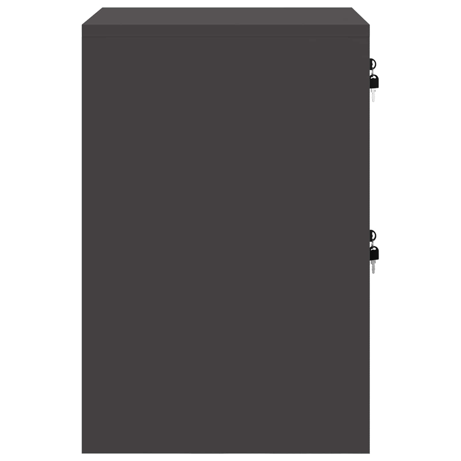 Armadio per File con cassetto Geometrico Nero 44 x 50 x 74,5 cm