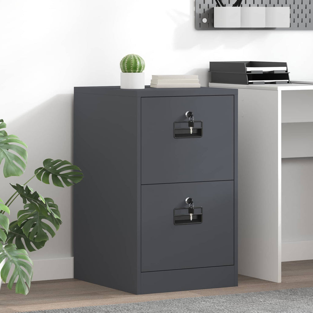 Armadio per File con cassetto Antracite 44 x 50 x 74,5 cm
