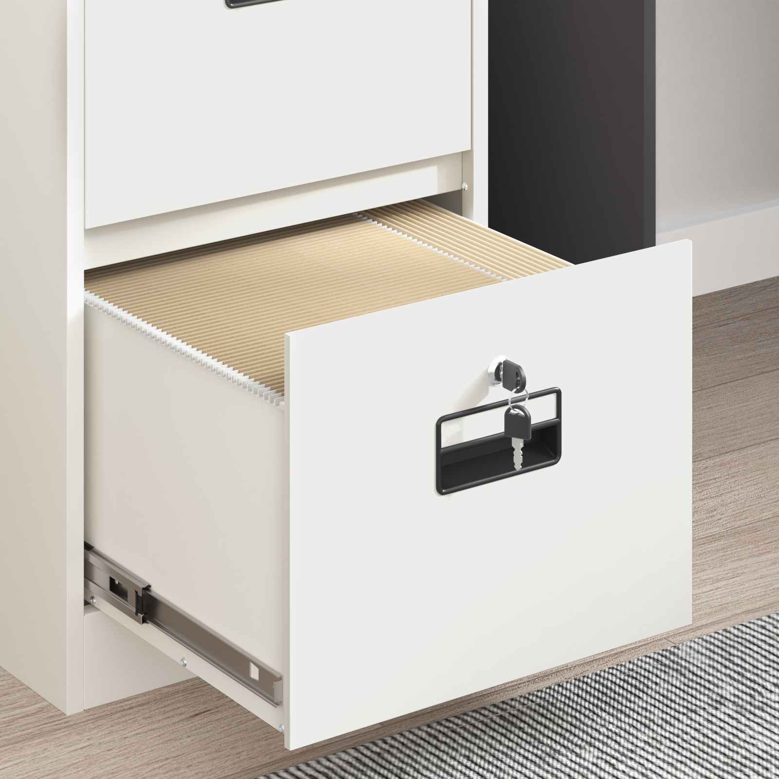 Armadio per File con cassetto Bianco 44 x 50 x 74,5 cm