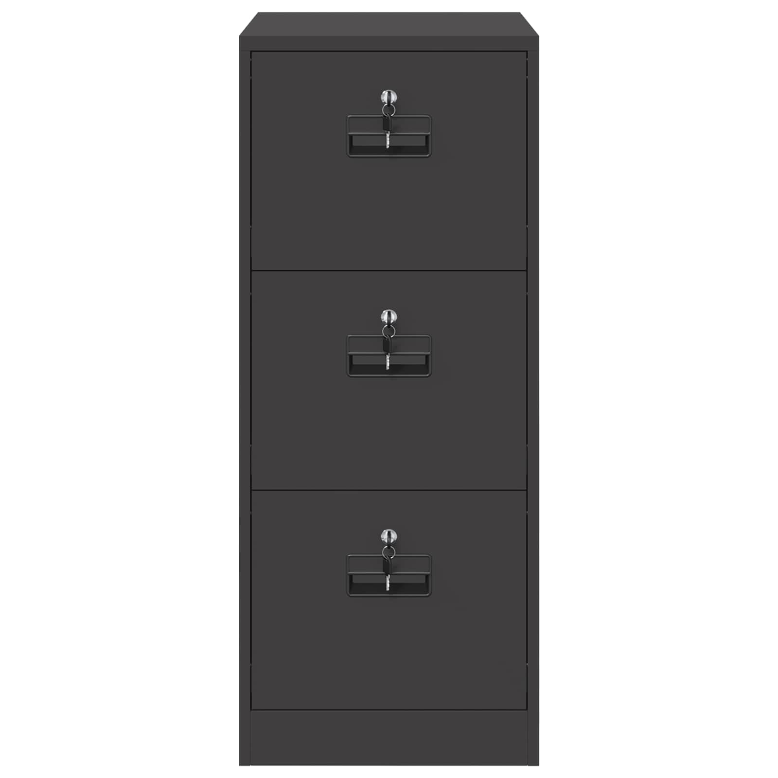 Armadio per File con cassetto Nero 44 x 50 x 106.5 cm