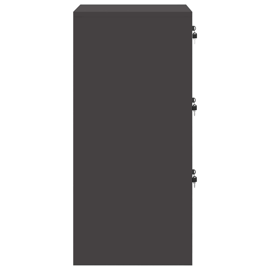 Armadio per File con cassetto Nero 44 x 50 x 106.5 cm
