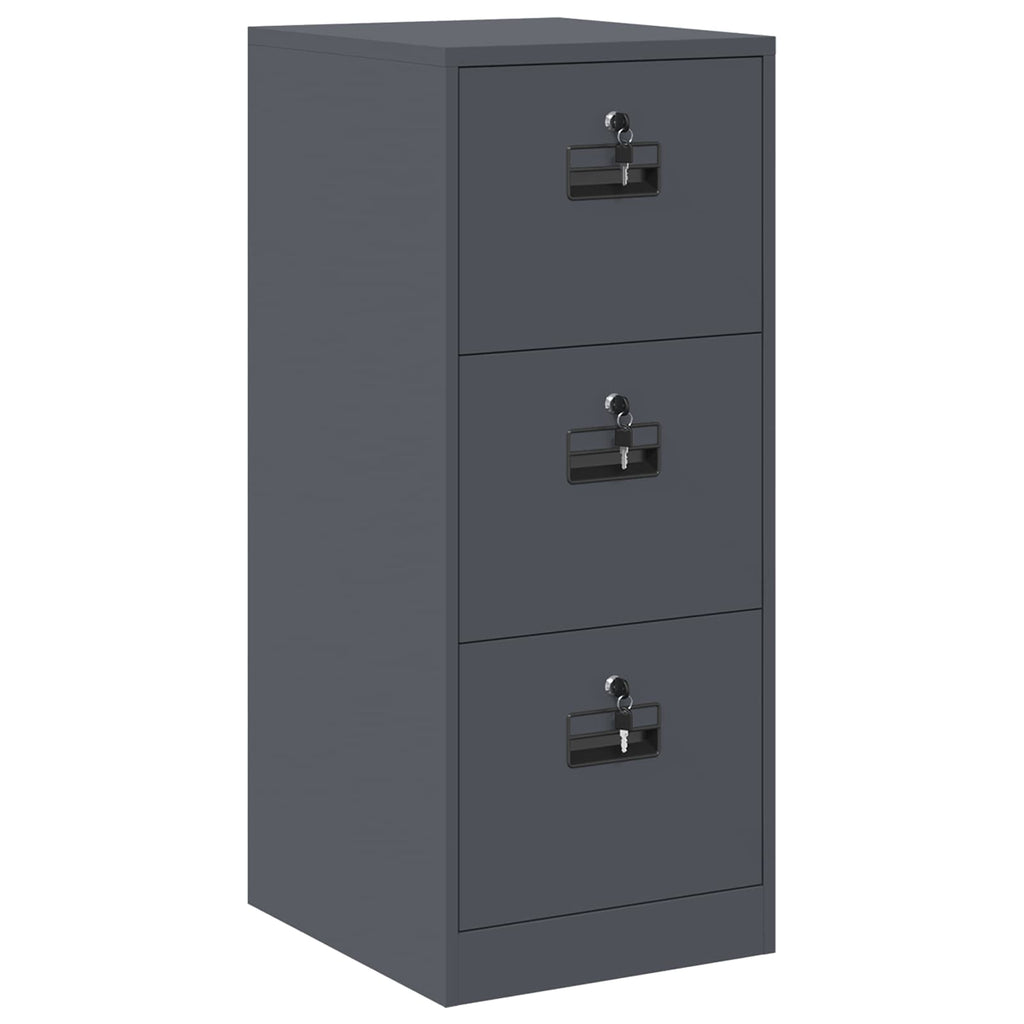 Armadio per File con cassetto Antracite 44 x 50 x 106.5 cm