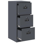 Armadio per File con cassetto Antracite 44 x 50 x 106.5 cm