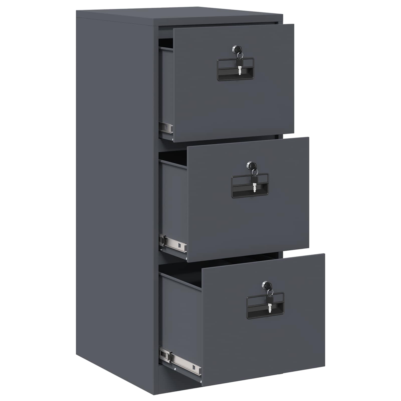 Armadio per File con cassetto Antracite 44 x 50 x 106.5 cm
