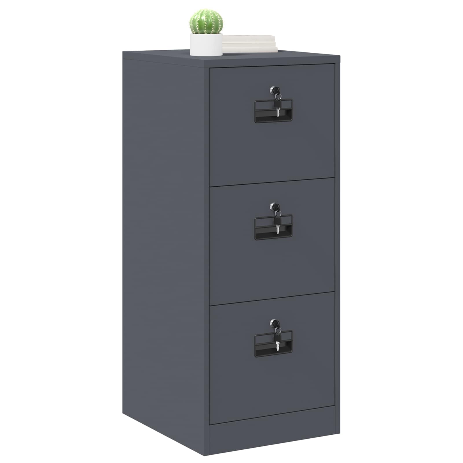 Armadio per File con cassetto Antracite 44 x 50 x 106.5 cm
