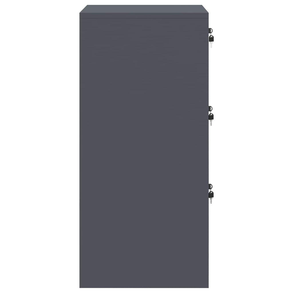 Armadio per File con cassetto Antracite 44 x 50 x 106.5 cm