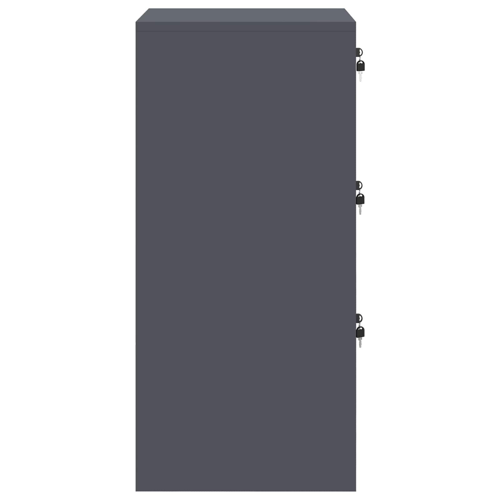 Armadio per File con cassetto Antracite 44 x 50 x 106.5 cm
