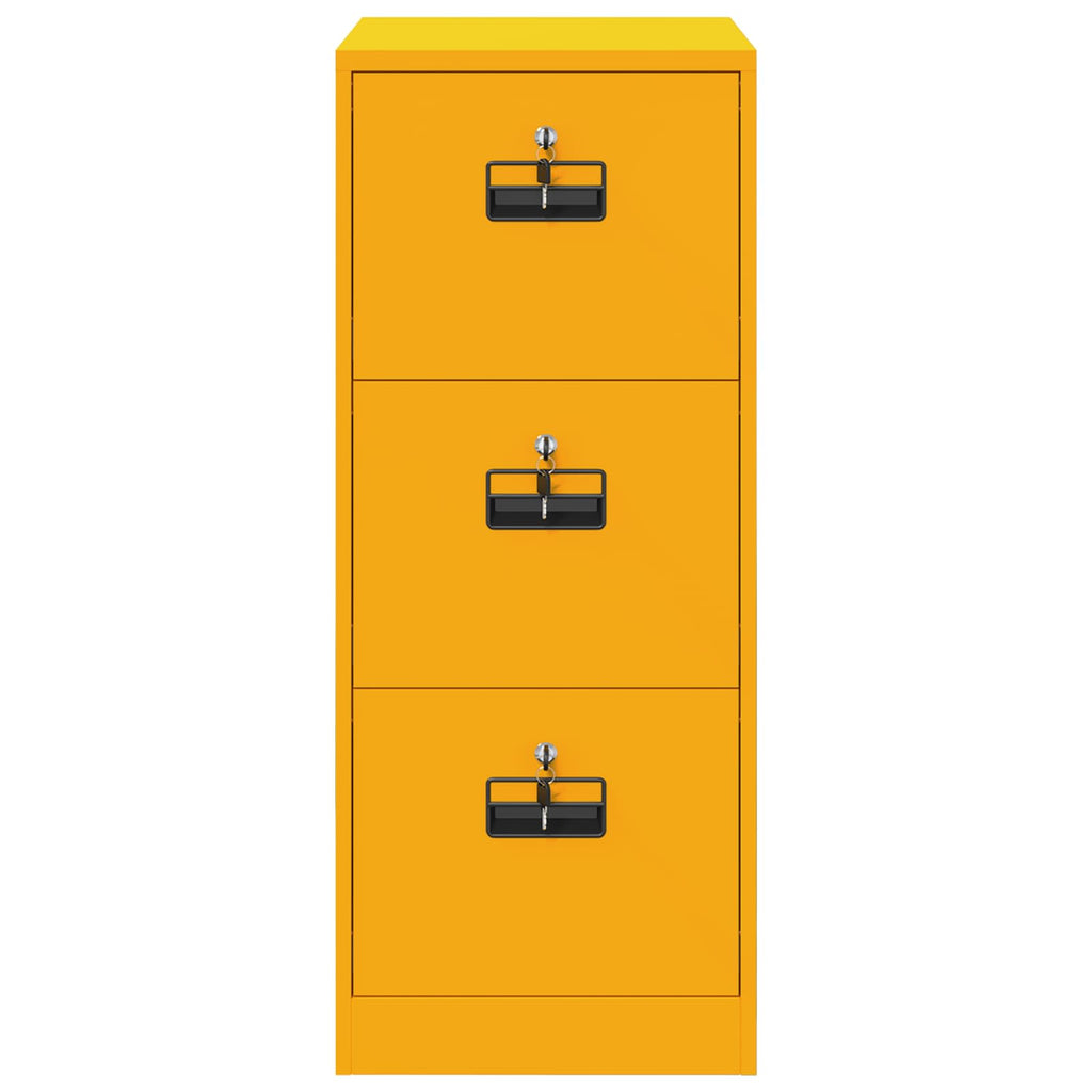 Armadio per File con cassetto Giallo senape 44 x 50 x 106.5 cm