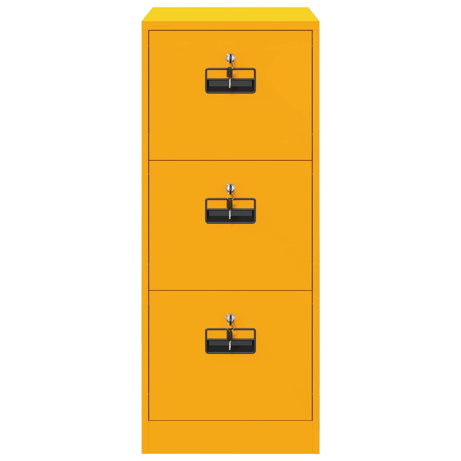 Armadio per File con cassetto Giallo senape 44 x 50 x 106.5 cm