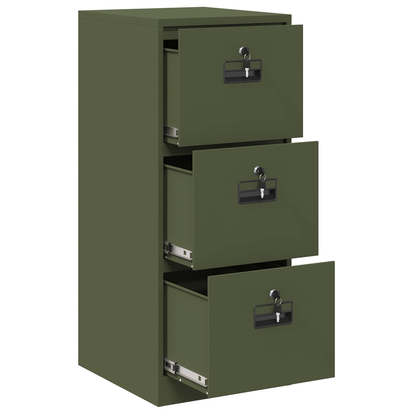 Armadio per File con cassetto Verde oliva 44 x 50 x 106.5 cm