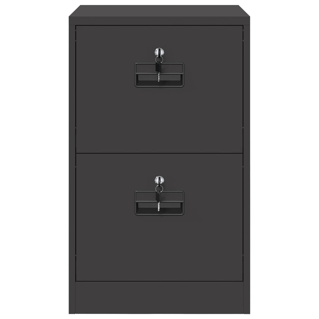 Armadio per File con cassetto Nero 45,5 x 42 x 74,5 cm