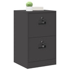 Armadio per File con cassetto Nero 45,5 x 42 x 74,5 cm