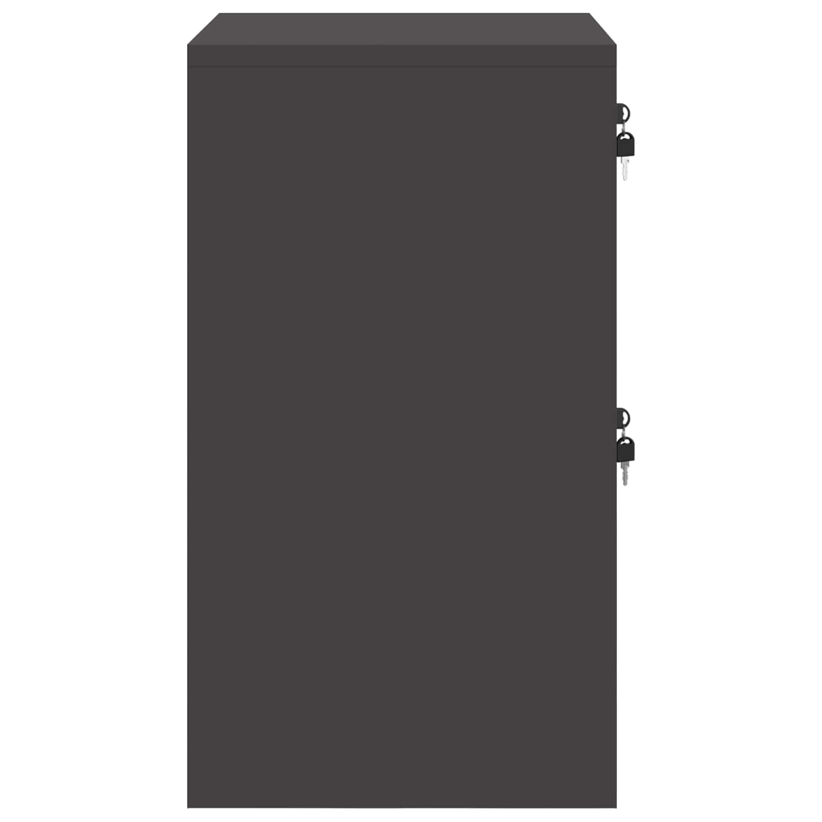 Armadio per File con cassetto Nero 45,5 x 42 x 74,5 cm