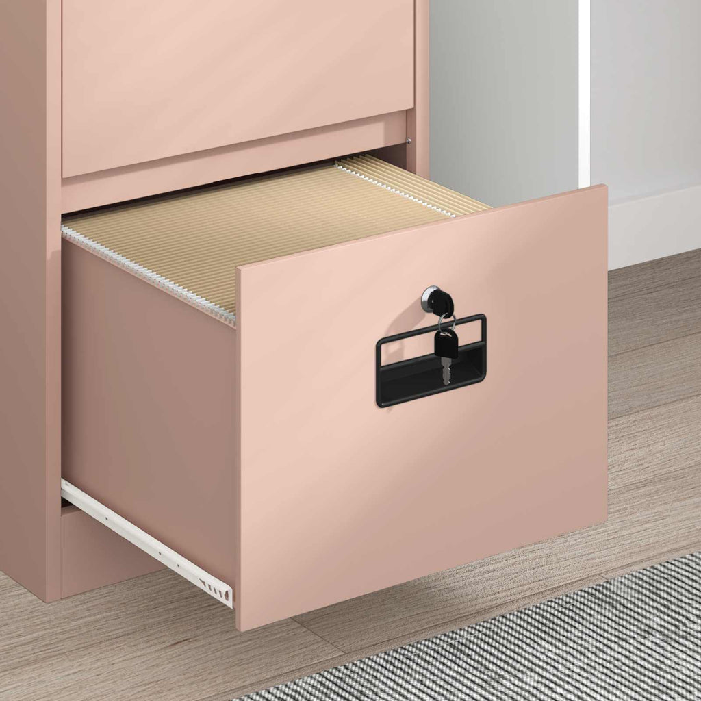 Armadio per File con cassetto Rosa 45,5 x 42 x 74,5 cm
