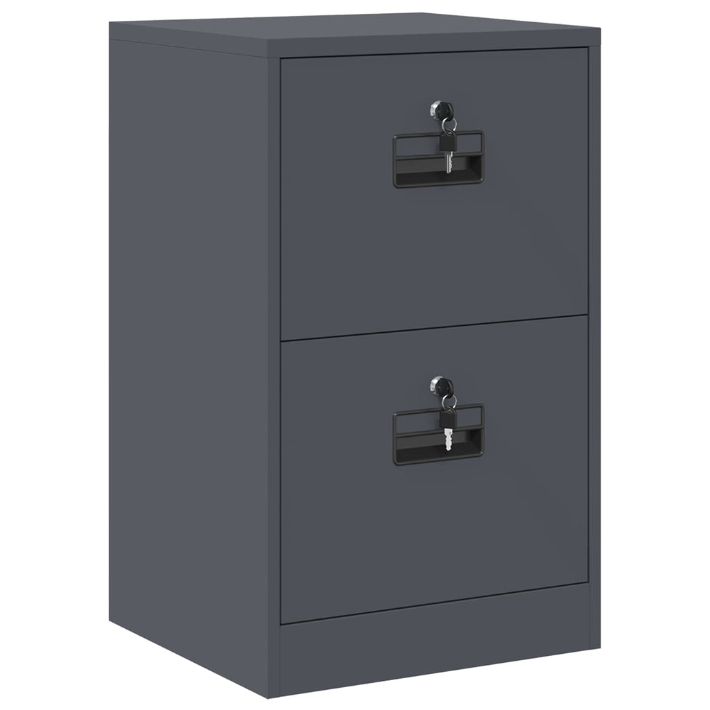 Armadio per File con cassetto Antracite 45,5 x 42 x 74,5 cm
