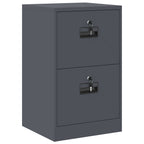Armadio per File con cassetto Antracite 45,5 x 42 x 74,5 cm