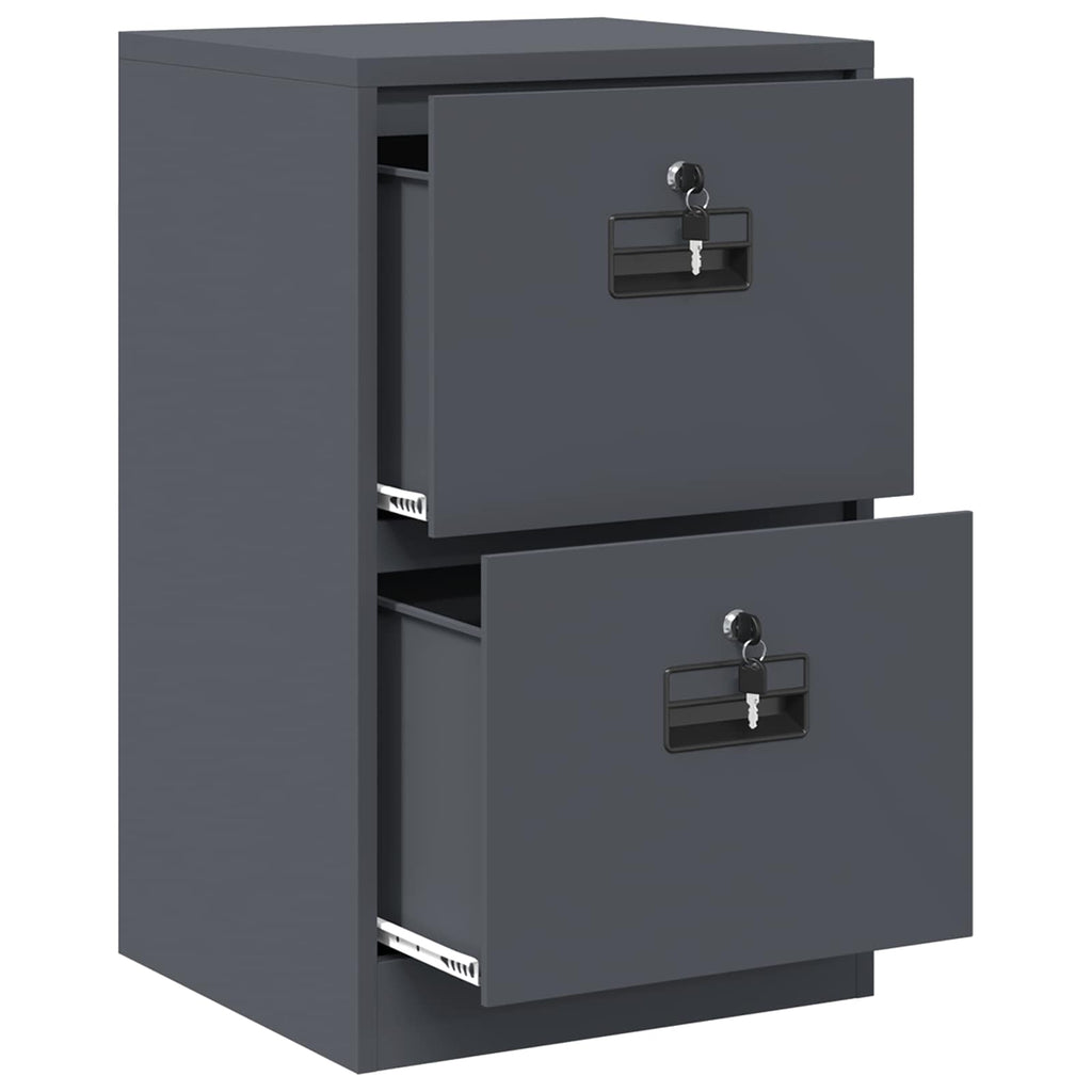 Armadio per File con cassetto Antracite 45,5 x 42 x 74,5 cm