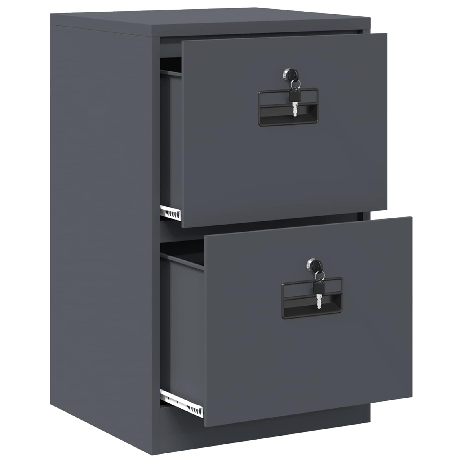 Armadio per File con cassetto Antracite 45,5 x 42 x 74,5 cm
