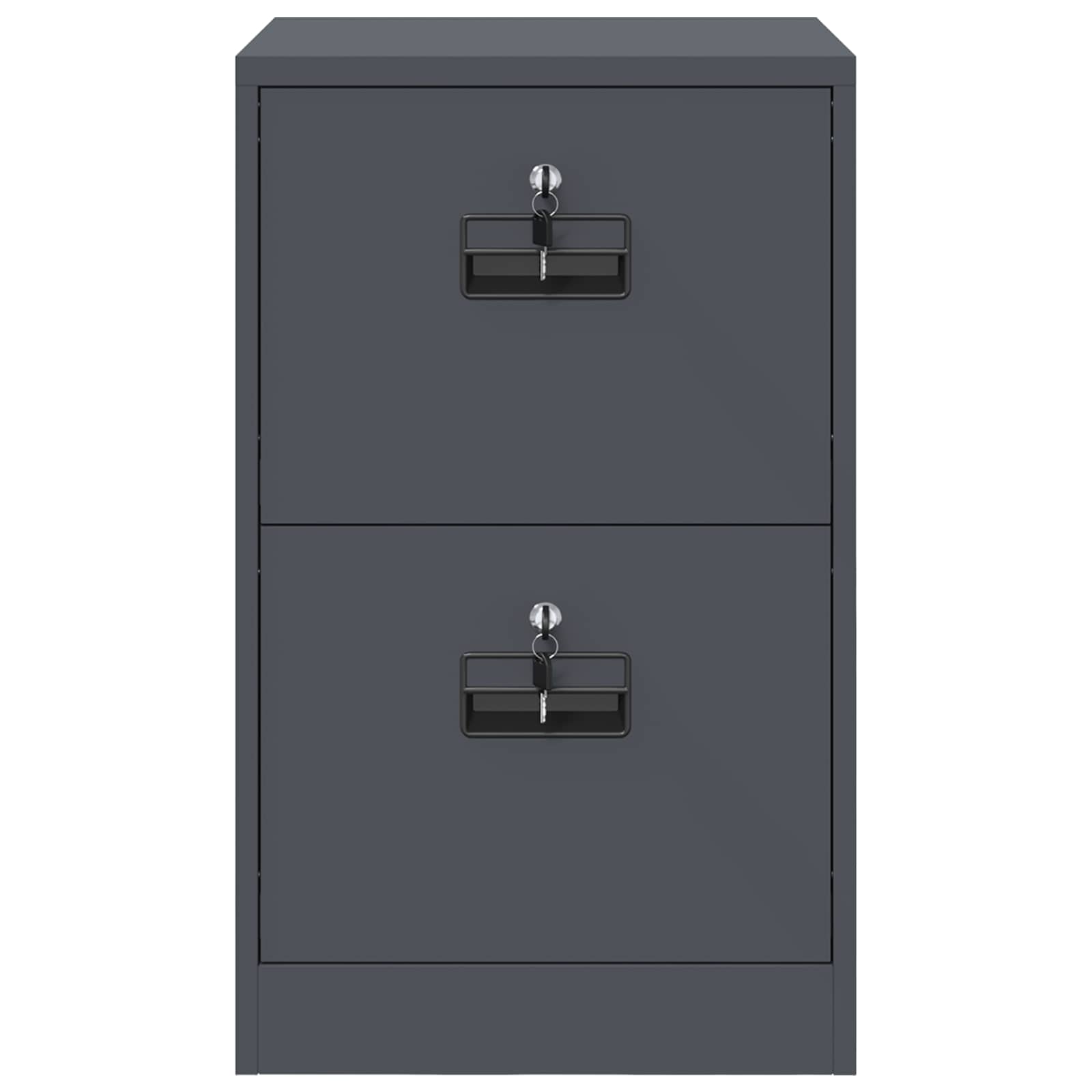 Armadio per File con cassetto Antracite 45,5 x 42 x 74,5 cm