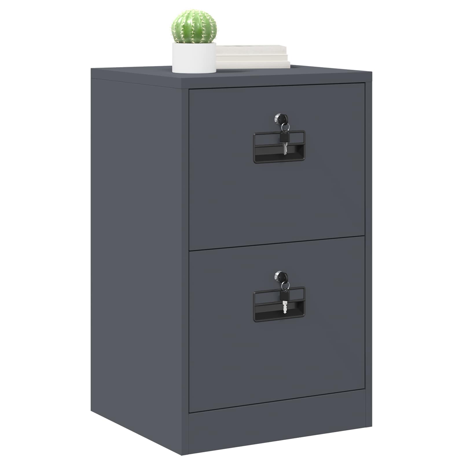Armadio per File con cassetto Antracite 45,5 x 42 x 74,5 cm